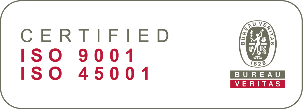ISO 9001 and ISO 45001 Certification by Bureau Veritas